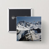 Mt Cook, Nieuw-Zeeland Vierkante Button 5,1 Cm (Voorkant /achterkant)