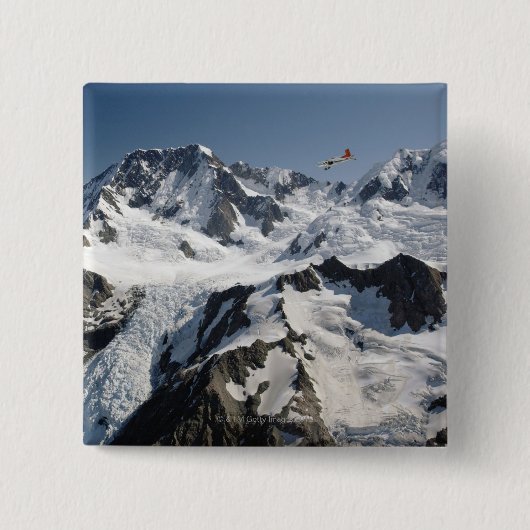 Mt Cook, Nieuw-Zeeland Vierkante Button 5,1 Cm (Voorkant)