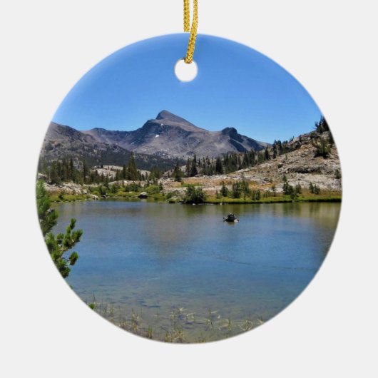 Mt. Dana van Shell Lake, Tioga Pass, CA Keramisch Ornament (Voorkant)