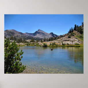 Mt. Dana van Shell Lake, Tioga Pass, CA Poster