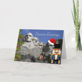 Mt. de Kerstkaart van Rushmore Feestdagen Kaart