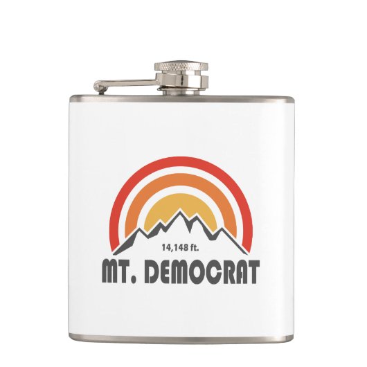 Mt. Democraat Heupfles (Voorkant)