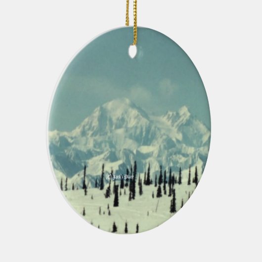 Mt. Denali 01 Keramisch Ornament (Rechts)