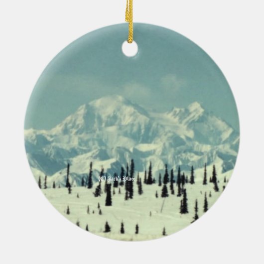 Mt. Denali 01 Keramisch Ornament (Achterkant)