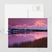 Mt. Denali bij zonsondergang vanuit Reflection Pon Briefkaart (Voorkant / Achterkant)