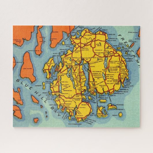 Mt Desert Island - Acadia Puzzel Legpuzzel (Horizontaal)