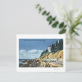 Mt. Desert Island, Bass Harbour Head Lighthouse Briefkaart (Staand voorkant)