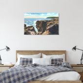 Mt. Desert Island Uitzicht of Thunder Hole Canvas Afdruk (Insitu (Slaapkamer))