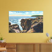 Mt. Desert Island Uitzicht of Thunder Hole Canvas Afdruk (Insitu (Woonkamer))