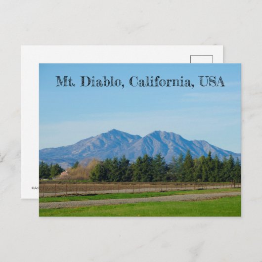 Mt. Diablo Briefkaart (Voorkant / Achterkant)