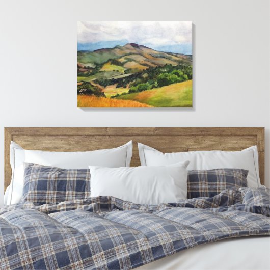 Mt. Diablo California Canvas Afdruk (Insitu (Slaapkamer))