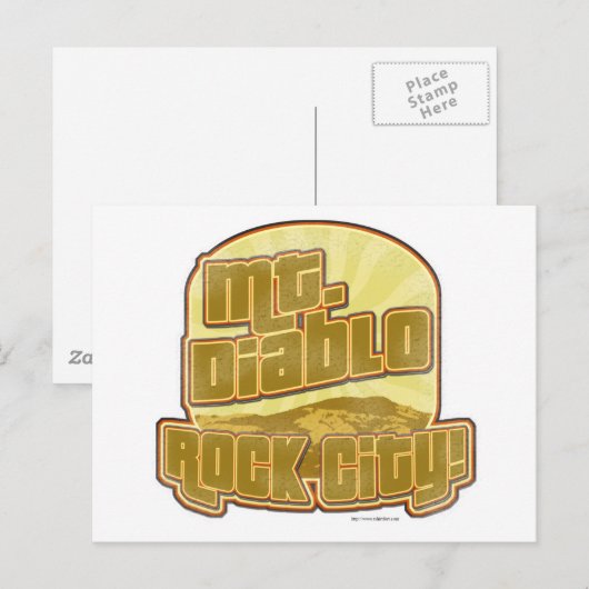 Mt. Diablo Rock City Briefkaart (Voorkant / Achterkant)