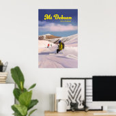 Mt Dobson Skigebied Reisposter Poster (Thuiskantoor)