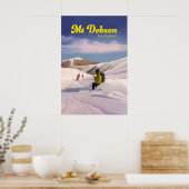 Mt Dobson Skigebied Reisposter Poster (Keuken)