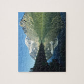 Mt Edith Cavell in Cavell Lake, Jasper Nationaal Legpuzzel (Verticaal)