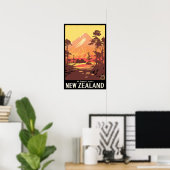 Mt Egmont Nieuw-Zeeland Poster (Thuiskantoor)