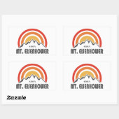 Mt. Eisenhower New Hampshire Rechthoekige Sticker (Vel)