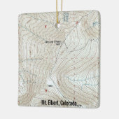 Mt. Elbert CO Topo Map Keramisch Ornament (Links)