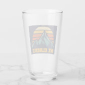 Mt. Elbert Colorado Retro Turquoise Glas (Achterkant)