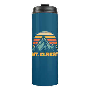 Mt. Elbert Colorado Retro Turquoise Thermosbeker