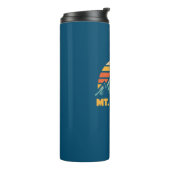 Mt. Elbert Colorado Retro Turquoise Thermosbeker (Gedraaid links)