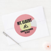Mt. Elbert Ronde Sticker (Envelop)