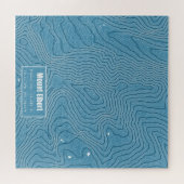 Mt Elbert Topographic Map - blauw Legpuzzel (Horizontaal)