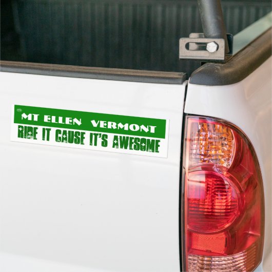 Mt Ellen 2 Bumpersticker (Op Truck)