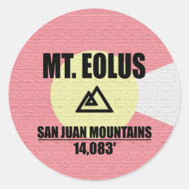 Mt. Eolus Ronde Sticker