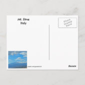 Mt. Etna, Italië Briefkaart (Achterkant)