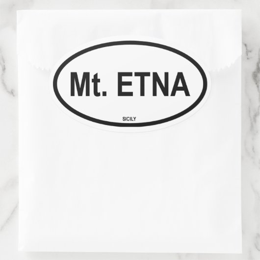 Mt. ETNA Ovale Sticker (Tas)