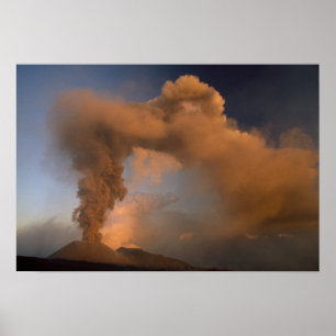 Mt. Etna Top vent, Sicilië, Italië Poster