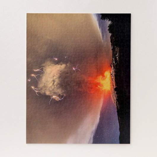 Mt. Etna vulcano Legpuzzel (Verticaal)