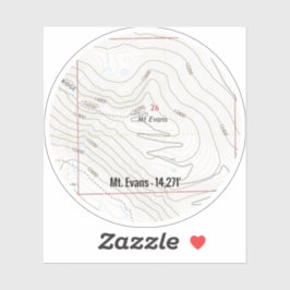 Mt. Evans Colorado Fourteener Sticker