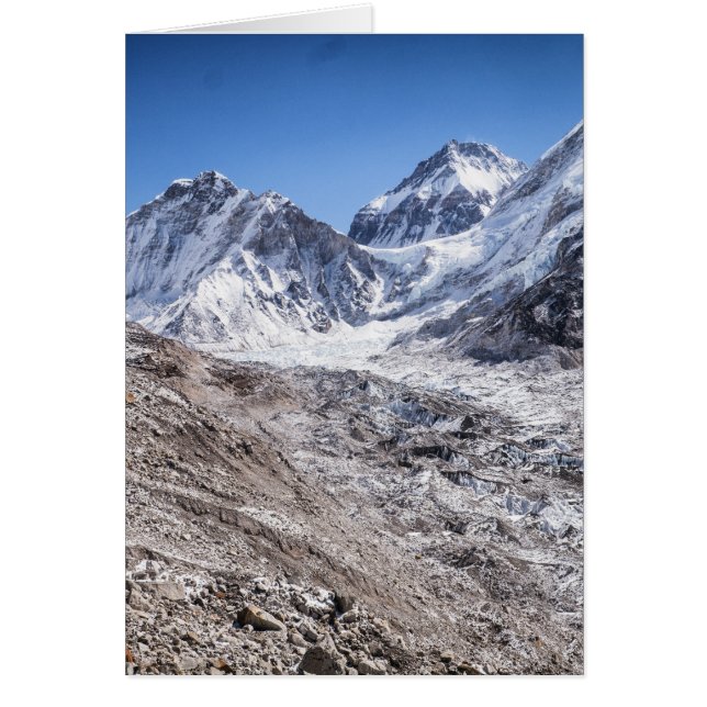 Mt Everest & Base Camp in Snowy Himalayan Mountain (Voorkant)