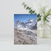 Mt Everest & Base Camp in Snowy Himalayan Mountain Briefkaart (Staand voorkant)