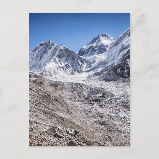 Mt Everest & Base Camp in Snowy Himalayan Mountain Briefkaart (Voorkant)
