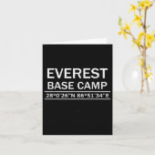 Mt Everest basiskamp coördinaten Kaart (Gele Bloem)