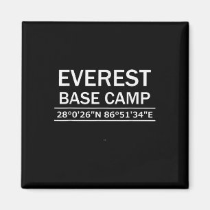 Mt Everest Basiskamp Coördinaten Magneet
