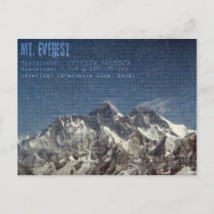 Mt Everest Briefkaart