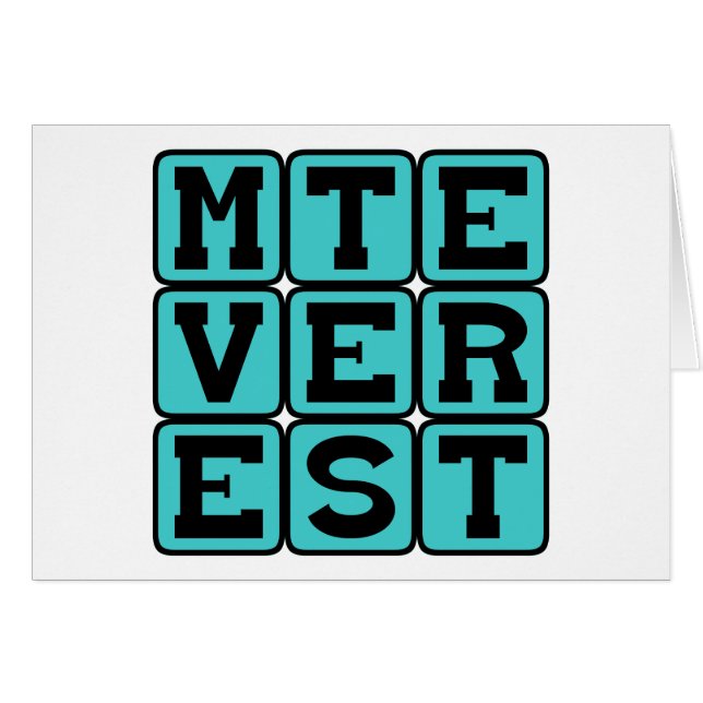 Mt Everest, hoogste berg ter wereld (Voorkant Horizontaal)