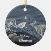 Mt Everest Kerstmis Keramisch Ornament (Voorkant)