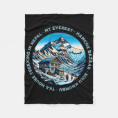 Mt Everest Namche Bazaar Tea House Trekking Nepal  Fleece Deken (Voorkant)
