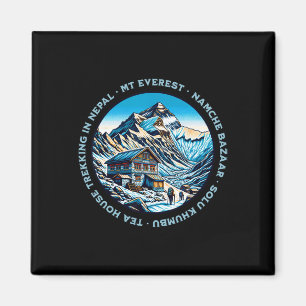 Mt Everest Namche Bazaar Theehuis Trekking Nepal Magneet