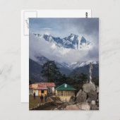 Mt Everest Peak uit Tengboche Himalayan Village Briefkaart (Voorkant / Achterkant)