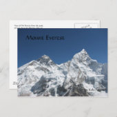 Mt Everest uit Kala Patar Briefkaart (Voorkant / Achterkant)