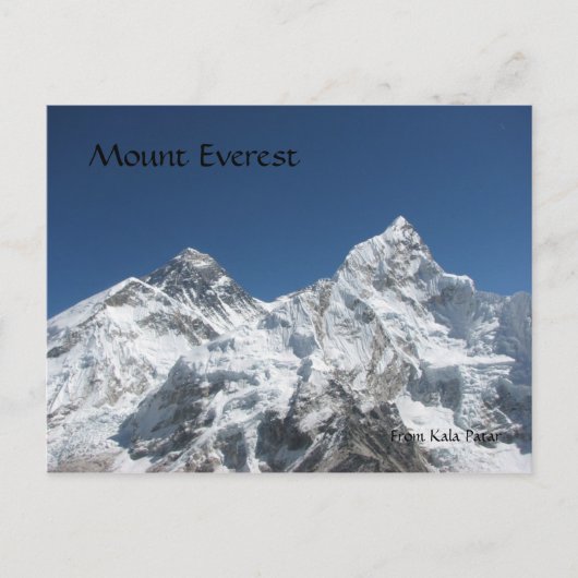 Mt Everest uit Kala Patar Briefkaart (Voorkant)