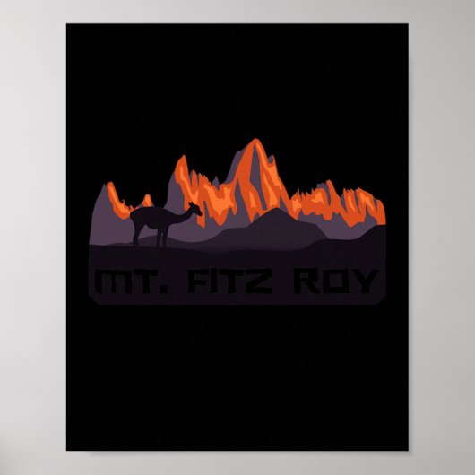 Mt. Fitz Roy bergketen Poster (Voorkant)