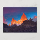 Mt Fitz Roy bij Sunrise Briefkaart (Voorkant)