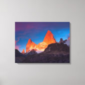 Mt Fitz Roy bij Sunrise Canvas Afdruk (Voorkant)